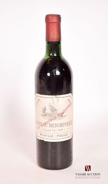 null 1 bottleChâteau BEYCHEVELLESt Julien GCC1970
And. a little faded and stained...