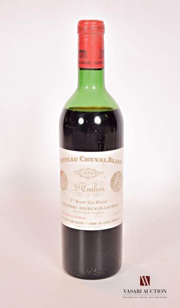 null 1 bouteille	Château CHEVAL BLANC	St Emilion 1er GCC	1970
	Et. un peu tachée....