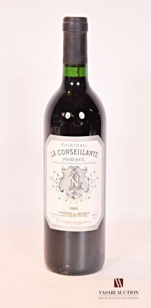 null 1 bouteille	Château LA CONSEILLANTE	Pomerol	1989
	Et. à peine tachée (antivol...