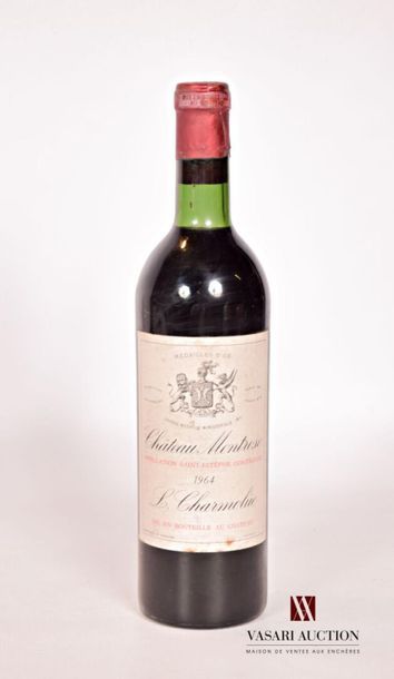 null 1 bouteille	Château MONTROSE	St Estèphe GCC	1964
	Et. un peu tachée. N : bas...