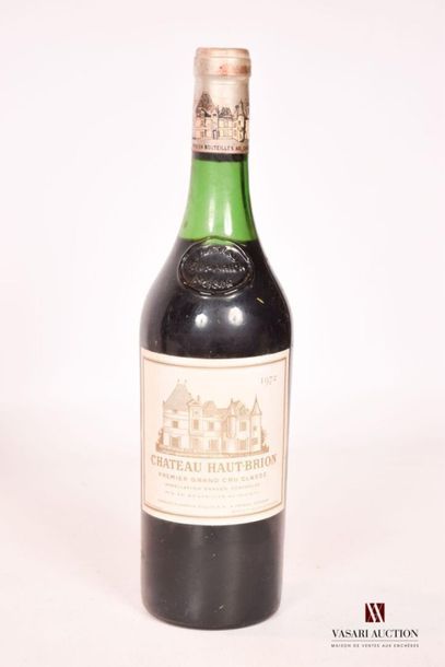 null 1 bouteille	Château HAUT BRION	Graves 1er GCC	1972
	Et. excellente. N : 4 c...