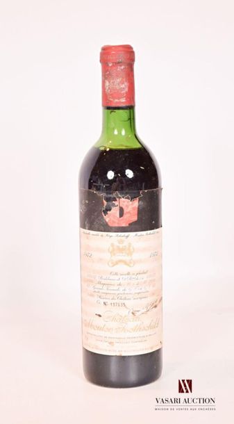 1 bouteille	Château MOUTON ROTHSCHILD	Pauillac...