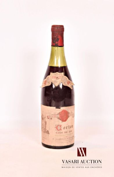 null 1 bouteille	CORTON "Clos du Roi" mise Dubreuil-Fontaine		1952
	Et. un peu fanée...