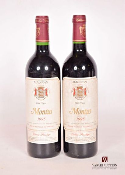null 2 bouteilles	MADIRAN Cuvée Prestige mise Château Montus		1995
	Et. tachées....