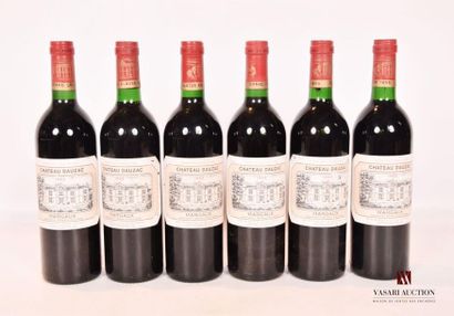 null 6 bouteilles	Château DAUZAC	Margaux GCC	1988
	Et. un peu usées. N : 4 bas goulot,...