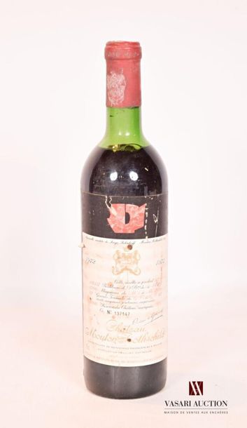 null 1 bouteille	Château MOUTON ROTHSCHILD	Pauillac 1er GCC	1972
	Et. de Serge Poliakoff,...