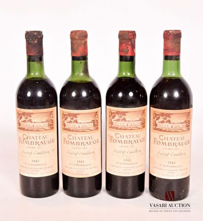 null 4 bouteilles	Château FOMBRAUGE	St Emilion GC	1961
	Et. un peu fanées et tachées....