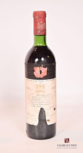 null 1 bouteille	Château MOUTON ROTHSCHILD	Pauillac 1er GCC	1972
	Et. de Serge Poliakoff,...