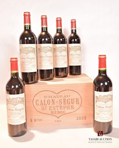 null 6 bouteilles	Château CALON SÉGUR	St Estèphe GCC	2000
	Présentation et niveau,...
