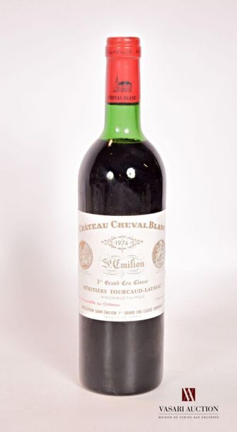 null 1 bouteille	Château CHEVAL BLANC	St Emilion 1er GCC	1974
	Et. excellente. N...