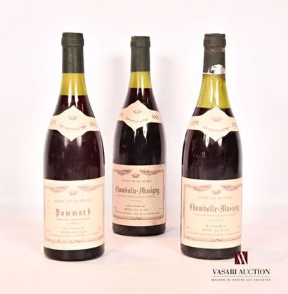 null Lot de 3 blles comprenant :		
1 bouteille	POMMARD mise Moine Père & Fils		1991
2...