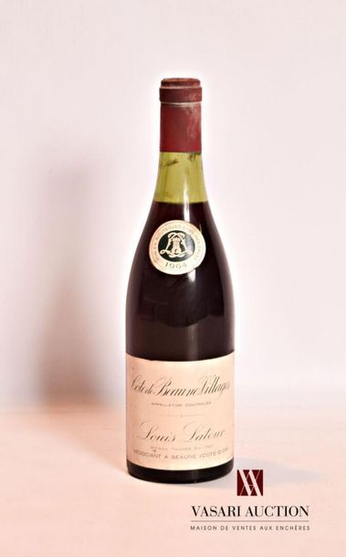 null 1 bouteille	CÔTE DE BEAUNE VILLAGES mise Louis Latour		1964
	Et. tachée. N :...