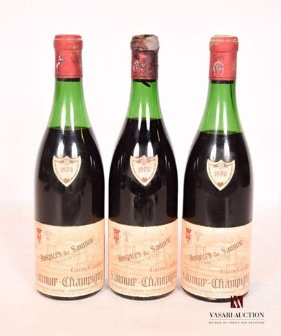 null 3 bouteilles	SAUMUR CHAMPIGNY Hospices de Saumur mise Clos Cristal - 		1970
	Et....