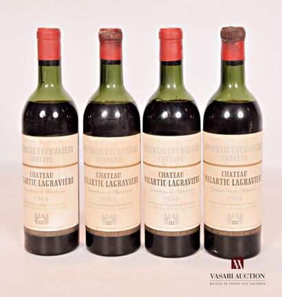 null 4 bouteilles	Château MALARTIC LAGRAVIÈRE	Graves GCC	1964
	Et. un peu fanées...