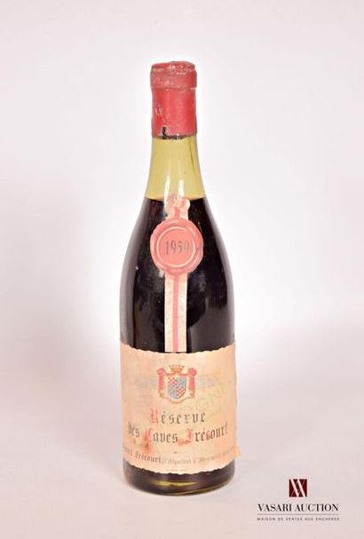 null 1 bouteille	BOURGOGNE rouge "Réserves des Caves Frécourt" mise nég.		1959
	Et....