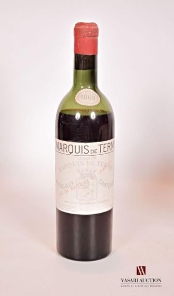 null 1 bouteille	Château MARQUIS DE TERME	Margaux 	1962
	Et. fanée et un peu tachée....