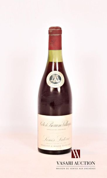 null 1 bouteille	CÔTE DE BEAUNE VILLAGES mise Louis Latour		1964
	Et. un peu tachée....