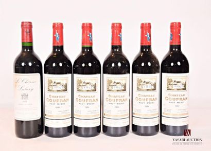 null Lot de 6 blles comprenant :		
5 bouteilles	Château COUFRAN	Haut Médoc CB	1994
1...