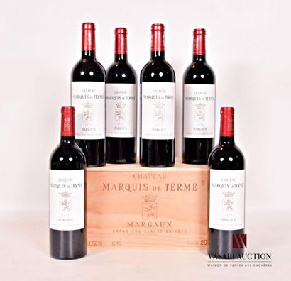 null 6 bouteilles	Château MARQUIS DE TERME	Margaux GCC	2012
	Et.: 5 excellentes,...