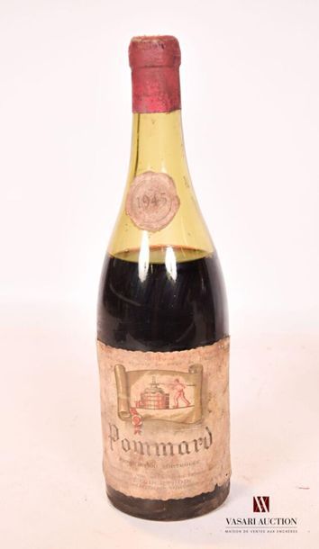 null 1 bouteille	POMMARD mise Berthon nég.		1945
	Et. fanée et tachée. N : 9 cm....