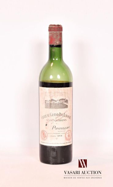 null 1 bouteille	Château GRAND PUY LACOSTE	Pauillac GCC	1959
	Et. un peu fanée et...