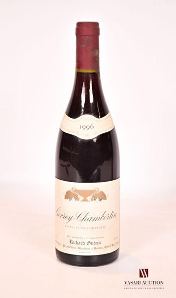 null 1 bottleGEVREY CHAMBERTIN mise R. Guérin Prop.1996
And. stained. N: top.

