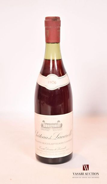 null 1 bouteille	BEAUJOLAIS VILLAGES mise Château de Lacarelle		1976
	Et. un peu...