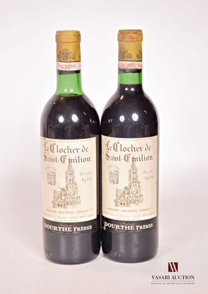 null 2 bouteilles	LE CLOCHER DE SAINT EMILION	St Emilion mise nég.	1970
	Et. un peu...