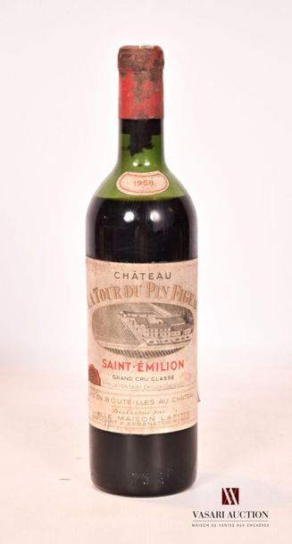 null 1 bouteille	Château LA TOUR DU PIN FIGEAC	St Emilion GCC	1958
	Et. fanée et...