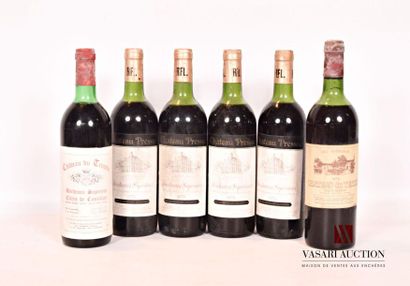 null Lot de 6 blles comprenant :		
1 bouteille	Château DU TERREY	Haut Médoc CB	1974	
4...
