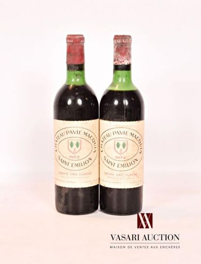 null 2 bouteilles	Château PAVIE MACQUIN	St Emilion GCC	1972
	Et. un peu tachées....