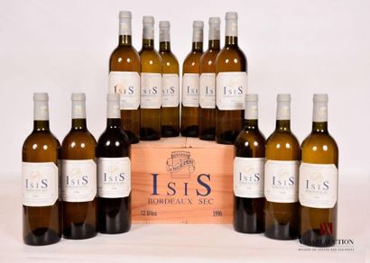 null 12 bouteilles	ISIS	Bordeaux blanc	1996
	Blanc sec produit par le Ch. La Tour...