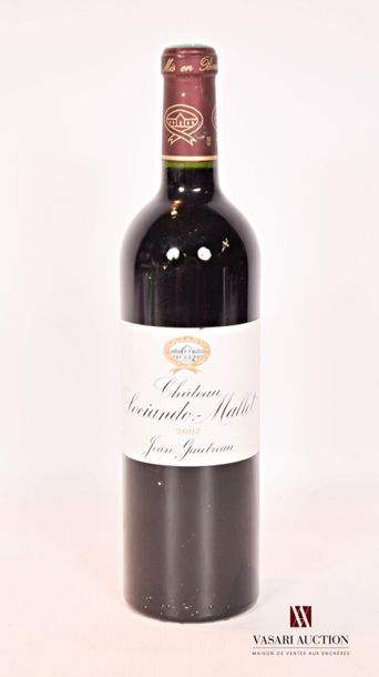 null 1 bouteille	Château SOCIANDO MALLET	Haut Médoc	2007
	Et. à peine tachée. N :...