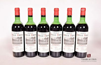 null 6 bouteilles	Château BELLE BRISE	Pomerol	1975
	Et. excellentes (2 accrocs)....