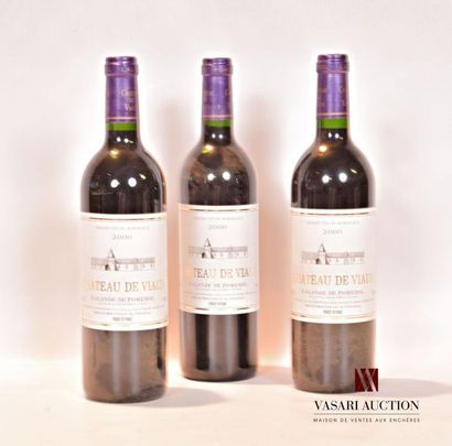 null 3 bouteilles	Château DE VIAUD	Lalande de Pomerol	2000
	Présentation et niveau,...