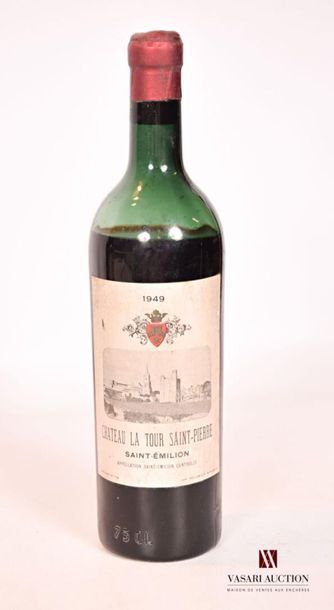 null 1 bouteille	Château LA TOUR St PIERRE	St Emilion mise nég.	1949
	Et. fanée et...