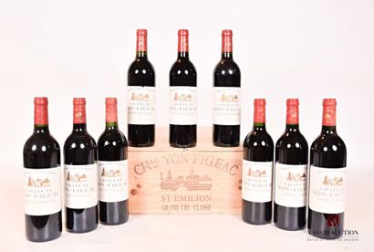 null 9 bouteilles	Château YON FIGEAC	St Emilion GCC	1995
	Et. un peu tachées (1 accroc)....