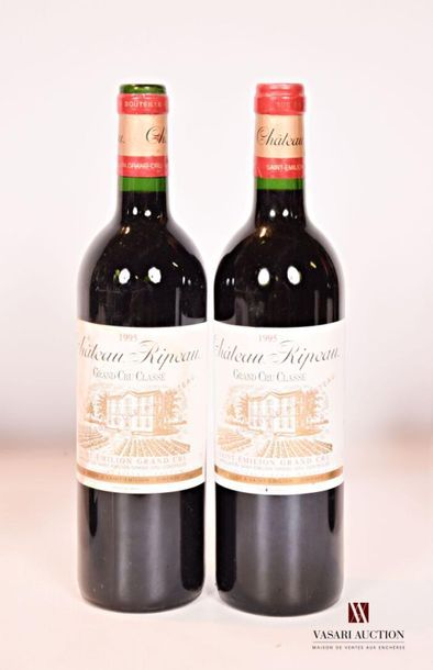 null 2 bouteilles	Château RIPEAU	St Emilion GCC	1995
	Et.: 1 à peine tachée, tachée....