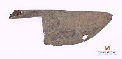 null Axe, blade 18 cm, width 9 cm, with socket, wear and tear, oxidation, ME, Excavation...