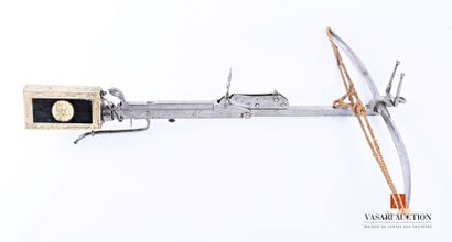 null Hunting crossbow, steel body, short stock with oriental decoration, bow 56 cm,...