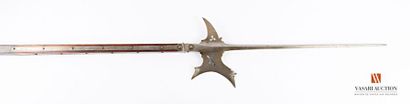 null Halberd with long estoc, long spike of square section, croc toe and crescent...