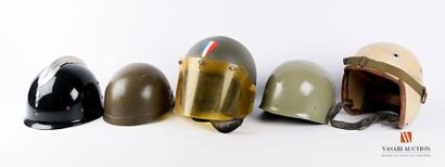 null Armée française : coque nue de casque F1, casque de moto, casque Guéneau de...