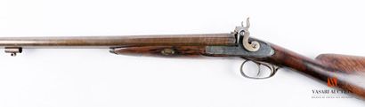 null Fusil de chasse à percussion, canons en table Damas de 79,5 cm, calibre 16 à...