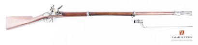 null Fusil réglementaire modèle 1777 modifié an 9, platine à silex de 160 mm, signée...