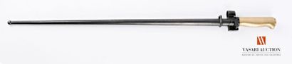 null Sabre-baïonnette Mle 1886 M.15 pour fusil Lebel, poignée laiton, garde matriculée...
