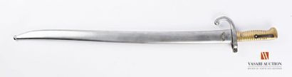 null Bayonet saber Mle 1866 for Chassepot rifle, 15-strand brass grips, stamped curved...