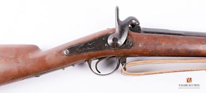 null Rifle of regulation type 1842 T, lock in back signed "Mre imple de St Etienne",...