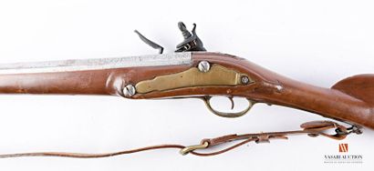 null Rifle type dragon 1733, flintlock lock of 165 mm, hammer swan neck, strong barrel...