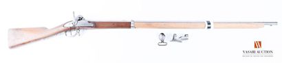 null Regulation rifle model 1822 T bis, flintlock lock transformed percussion 160...