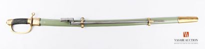 null Chachka, Cossack saber type 1881, single-armed brass mount with pierced quillon,...